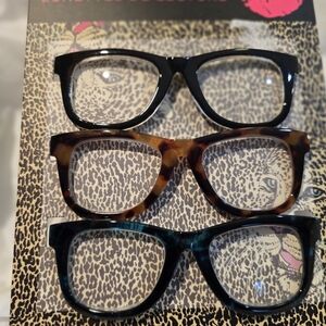 Stylish Eyeglasses Set - Black, Tortoise, Teal